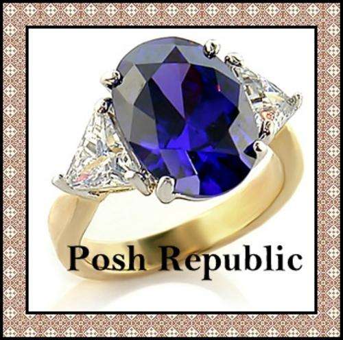 ***R55 SPECIAL PRICE***5 Carat Amethyst CZ Prong Setting Ring***SIZE 6