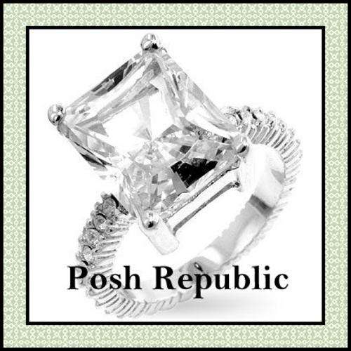 ***R55 SPECIAL PRICE***5.30ct New Huge SOLITAIRE ENGAGEMENT All Around Eternity Ring***SIZE 7