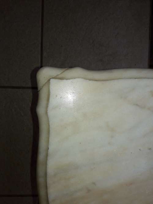 Marble cast iron side tables