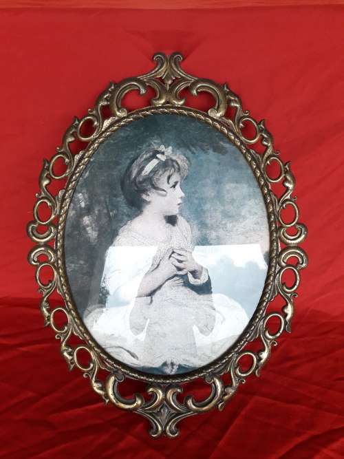 The Age Of Innocence print in a beautiful brass frame