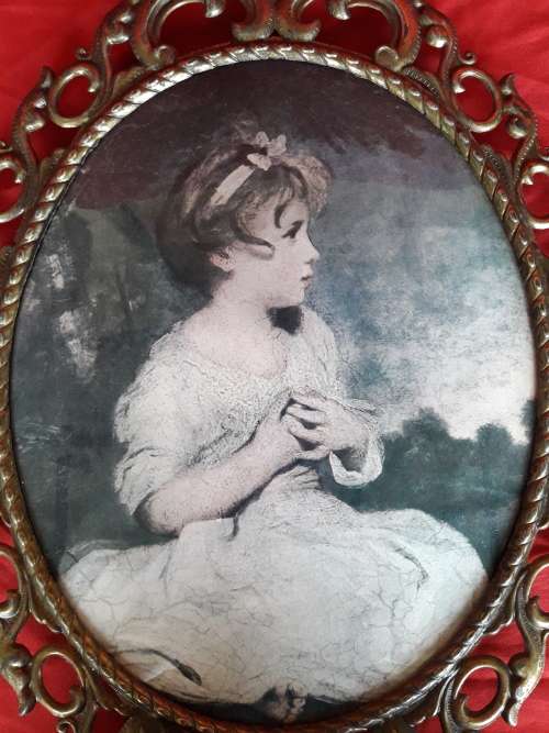 The Age Of Innocence print in a beautiful brass frame