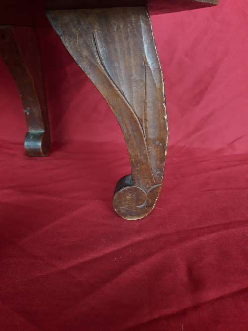 A beautiful Chinese carved floral footstool