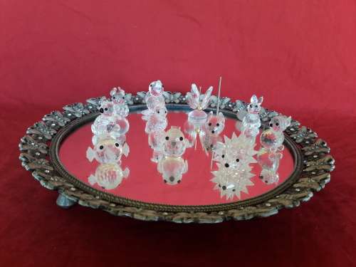 A collection of Swarovski animals