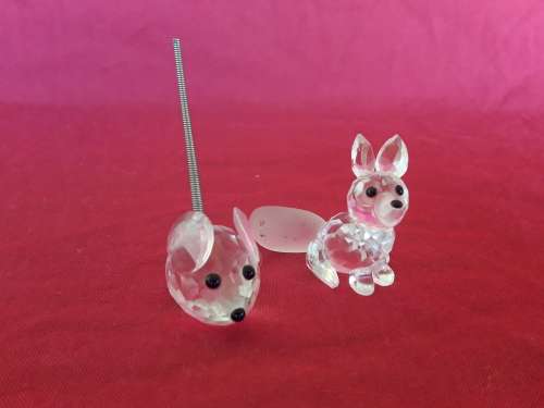 A collection of Swarovski animals