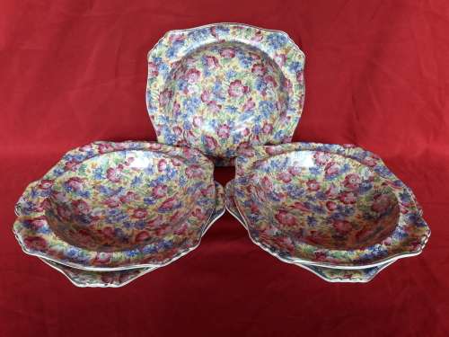 A set of stunning Chintz ware bowls