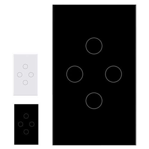 Smart Light Touch Switch, 4 Gang | WiFi Tuya Smart Life