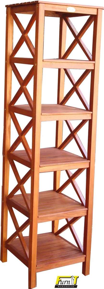 Shelving Unit 6 Shelves-X-sides (Solid HARDwood)