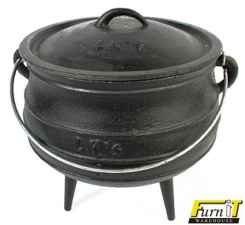 Pot (3-Leg) No 3 Size 7.8 Litre - Cast Iron (Black)
