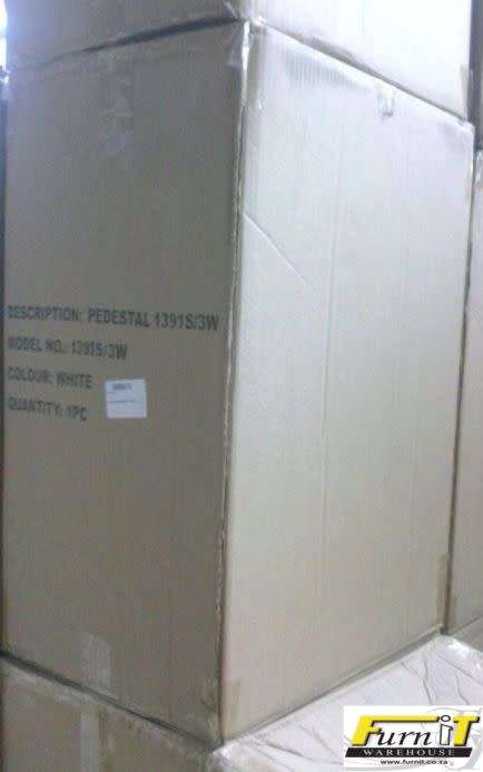 CENTO Pedestal / Bedside Table with 1 Dawer and 3 Baskets - Colorful Finish