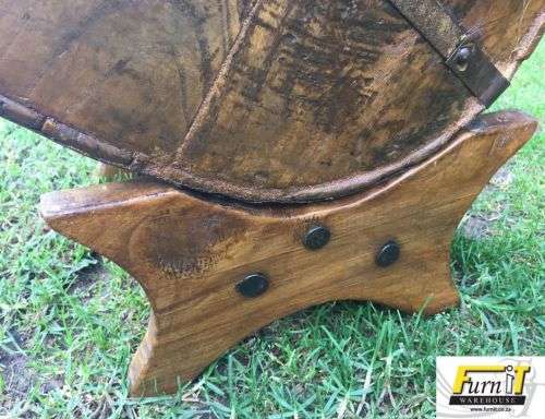 Antique Water-well BUCKET with stand - Oak & Metal - UNIQUE Africana - Great Condition