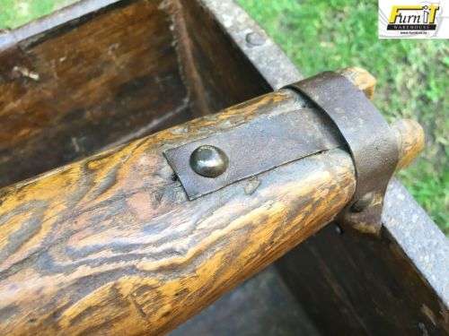 Antique Water-well BUCKET with stand - Oak & Metal - UNIQUE Africana - Great Condition