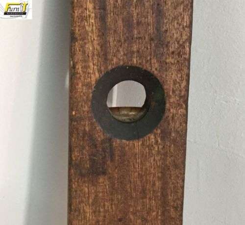 Antique Spirit Level AND folding Ruler - J. Rabone & Sons - England - Brass and Wood - 1800's