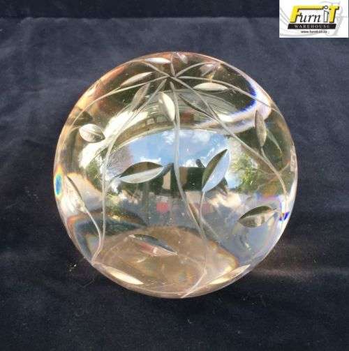 Set of 3 Cut Glass Paper Weights - Different sizes - Heavy