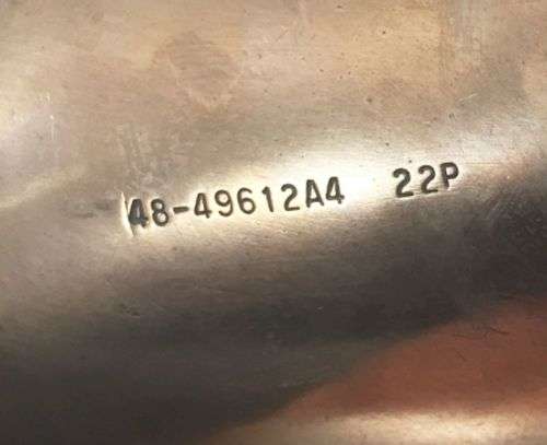 Vintage Brass Ship / Boat Propeller - Identification Marking - Good Condition