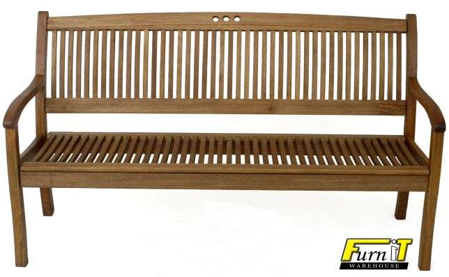 BENCH (3 SEATER) - Hardwood - Outdoor / Indoor