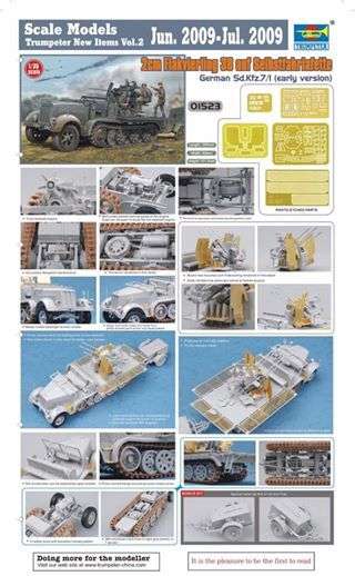 Trumpeter 1/35 Sd.Kfz.7/1 2cm Flakvierling 38 auf Selbstfahrlafette