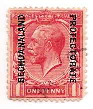 King George V ( King's Heads ) 1d with Overprint - VERY RARE!!!