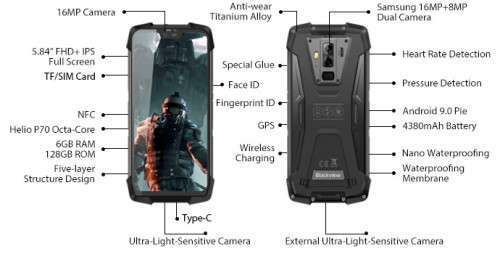 Blackview BV9700 Pro 6GB, 128GB, IP68, IP69K, Dual-SIM **LOCAL STOCK** **NEW**