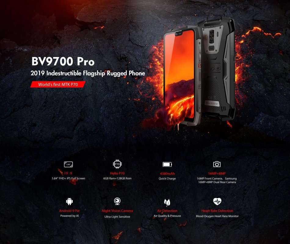 Blackview BV9700 Pro 6GB, 128GB, IP68, IP69K, Dual-SIM **LOCAL STOCK** **NEW**