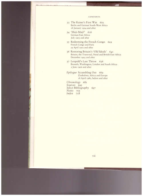 THE SCRAMBLE FOR AFRICA by THOMAS PAKHAM *SIGNED*