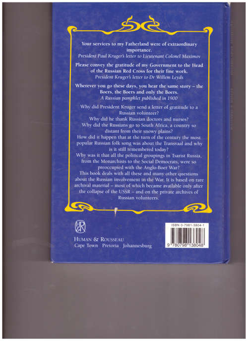 THE RUSSIANS AND THE ANGLO-BOER WAR 1899-1902