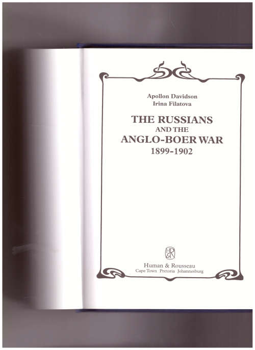 THE RUSSIANS AND THE ANGLO-BOER WAR 1899-1902