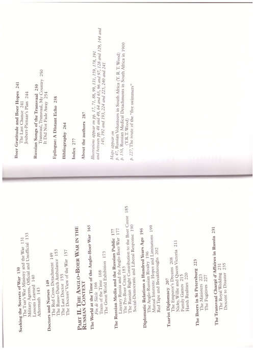 THE RUSSIANS AND THE ANGLO-BOER WAR 1899-1902