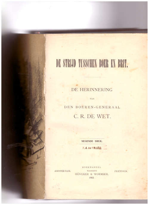 STRYD TUSSCHEN BOER EN BRIT deur C.R. DE WET