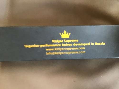 KIZLYAR, SUPERIOR PERFORMANCE KNIVES DEVELOPED IN RUSSIA: MODEL: AGGRESSOR
