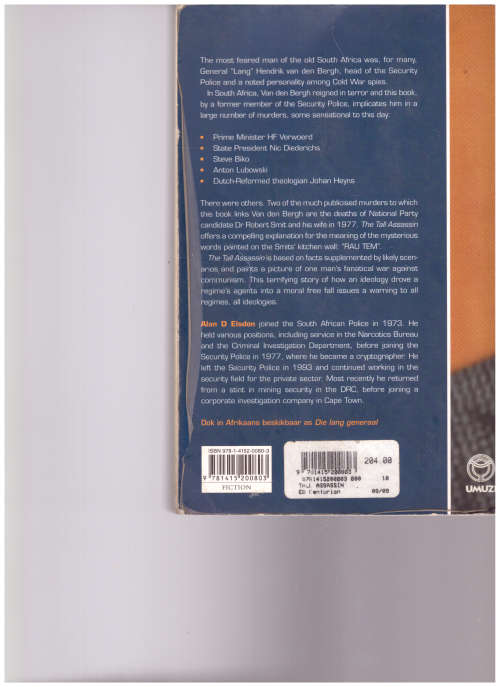 THE TALL ASSASSIN: THE DARKEST POLITICAL MURDERS OF THE OLD SOUTH AFRICA