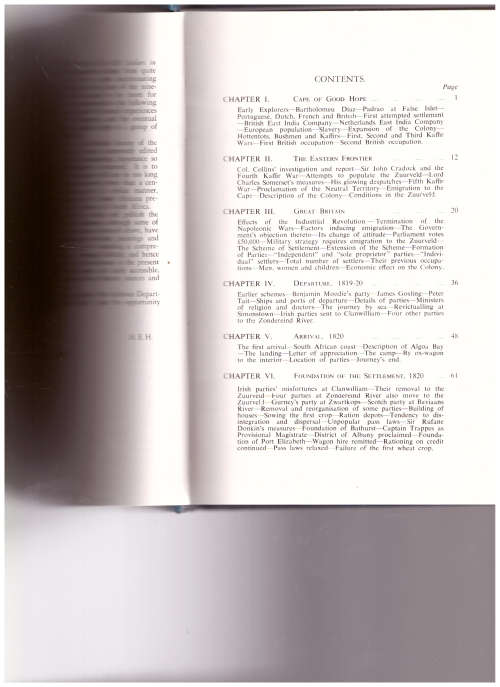 THE STORY OF THE BRITISH SETTLERS OF 1820 IN SOUTH AFRICA