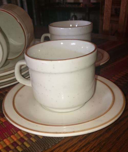 Continental Cups and Saucers & TeaPot (Good Quality)