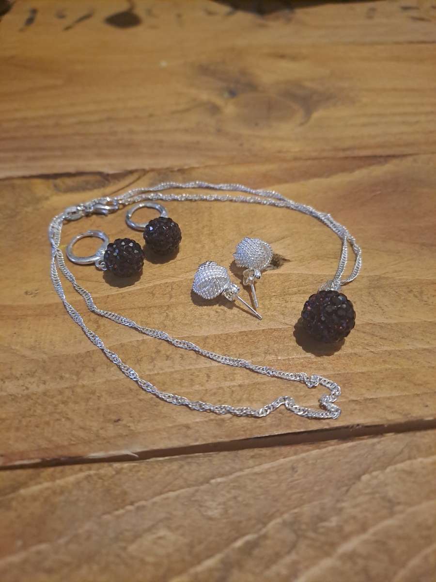 Necklace and Two Earing Sets!