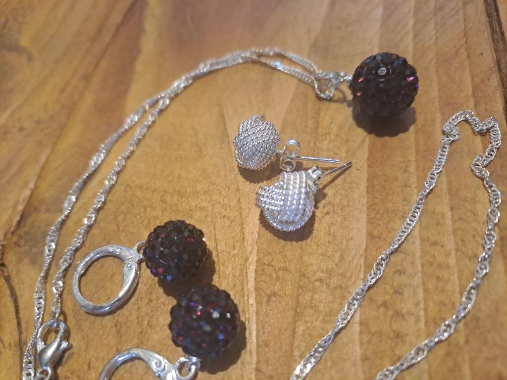 Necklace and Two Earing Sets!