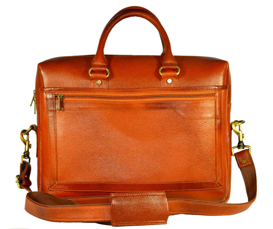 Executive Genuine Leather Laptop Messenger Bag