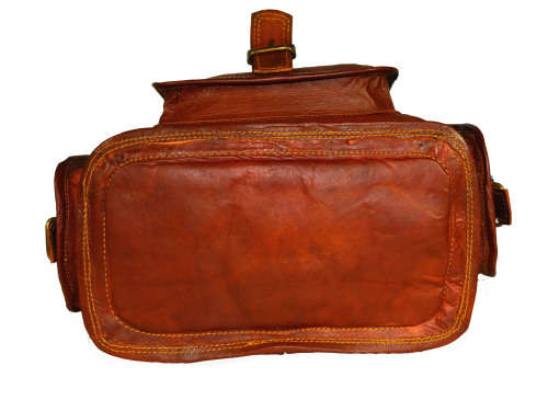 Vintage Handcrafted Leather Rucksack Backpack Bag