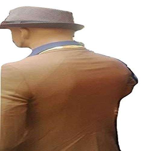 Mens British Style Fedora jazz Classic sunhat(Coffee)