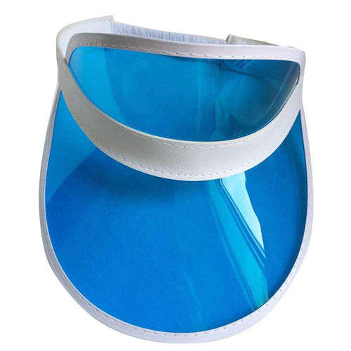 1980's Golf Tennis Unisex Sun Visor Poker Hat Pastic Party Retro Neon Hat Headband Cap(ORANGE)