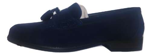 Formal casual blue cool with sylish front suede shoes for men (SIZES: 7,8,9,10)