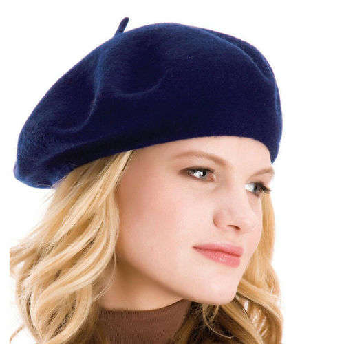 Beret Hat for Women Trendy French Style Artist Hats Solid Color Beanie Caps Warm in black,red, green