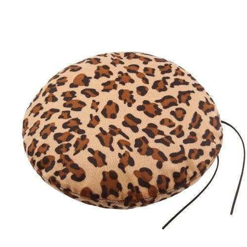 Round Cap Women Beret Hat Winter Wool Ski Beanie Hat Fashion Artist Warm Vintage-Leopard colour