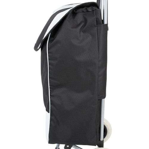 (FREE SHIPPING) Grocery Large Shopping Trolley Bag On Wheels Push Foldable Grocery LuggageBlue,Black