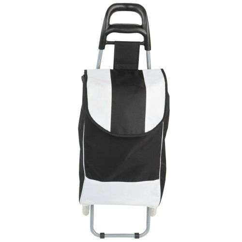 (FREE SHIPPING) Grocery Large Shopping Trolley Bag On Wheels Push Foldable Grocery LuggageBlue,Black