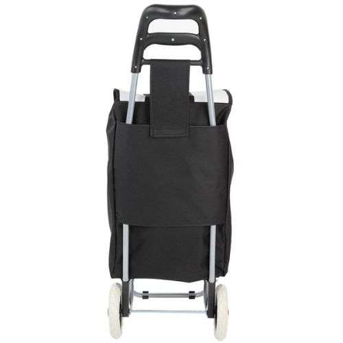 (FREE SHIPPING) Grocery Large Shopping Trolley Bag On Wheels Push Foldable Grocery LuggageBlue,Black