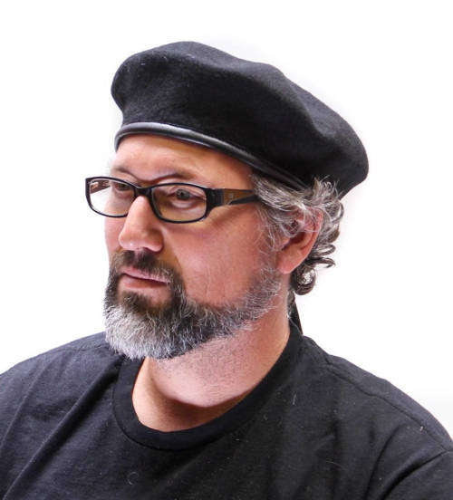 (FREE SHIPPING) Men women Black army Military  special forces artist berets BERET with leather trim