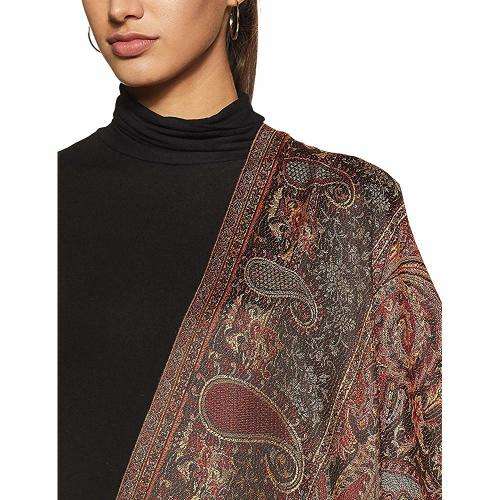 (FREE DELIVERY) Acrylic woven Silky Reversible Soft Paisley Pashmina Shawl Wrap Scarf W/Fringes