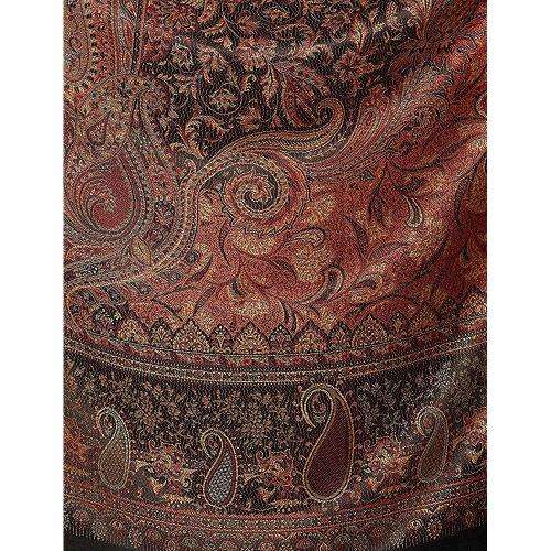 (FREE DELIVERY) Acrylic woven Silky Reversible Soft Paisley Pashmina Shawl Wrap Scarf W/Fringes