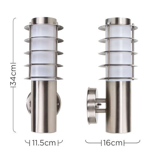 Modern Outdoor Decorative Stainless Steel Wall Light Lantern