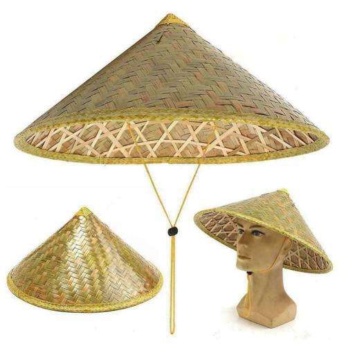 Chinese Oriental Vietnamese Straw summer Bamboo Sun Rice Hats Farmer Fishin hat(FREE SHIPPING)