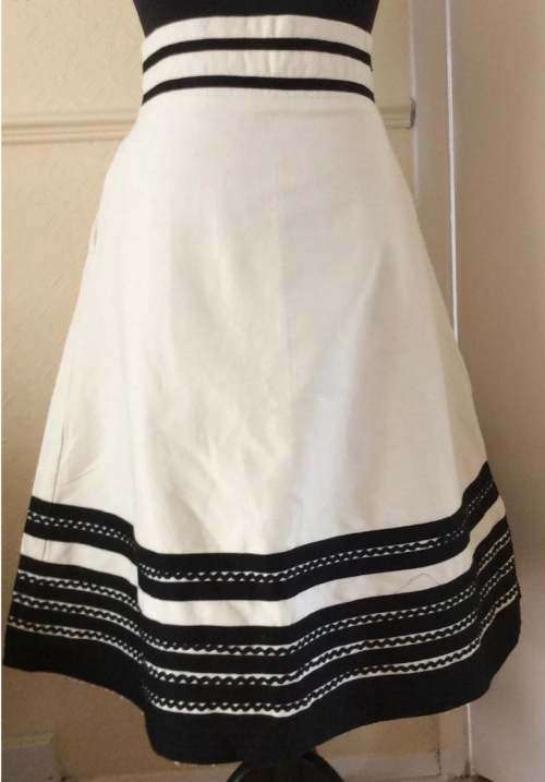 Traditional Xhosa skirt tailor made black and white for women